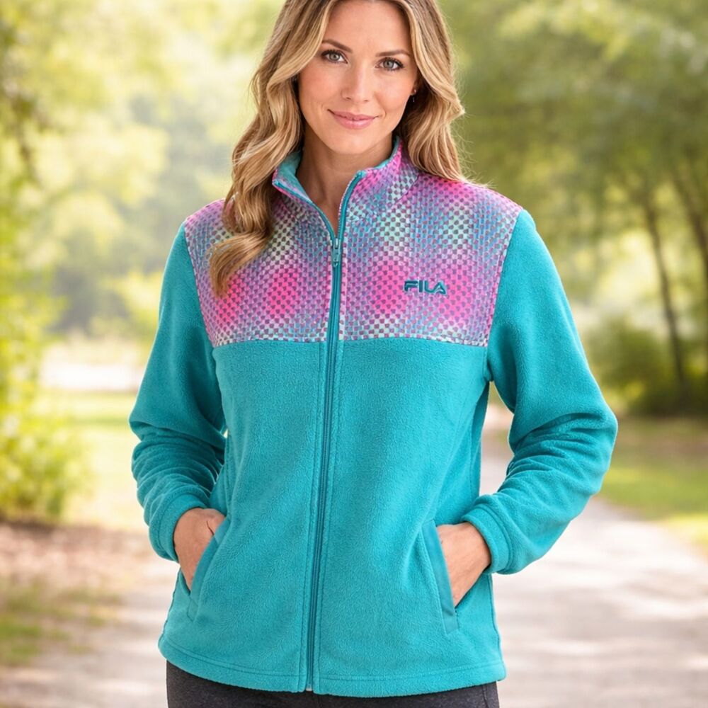 Fila Sport Fleece Mock Neck Jacket S
